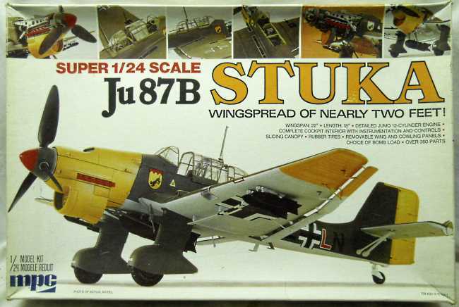 MPC 1/24 Junkers Ju-87 B Stuka, 2-3506 plastic model kit